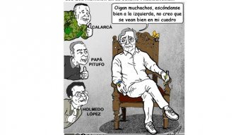 21-07-26 - Caricatura, Los que faltaron en el cuadro presidencial
