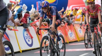 Juan Guillermo Martínez de 21 años una de las nuevas esperanzas del ciclismo colombiano que estará en la Vuelta a España.