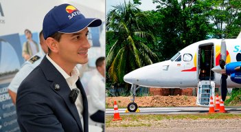 Mateo Arjona, presidente de Satena, dijo que la prioridad es reactivar pronto la ruta entre Cúcuta y Tibú de la mano del Ministerio de Defensa. / Foto: cortesía