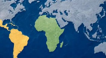 Nuevo mapa de África. Ilustración La República. Tomado de El Colombiano.
