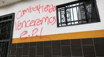 Preocupa entre los habitantes de la provincia de Ocaña los letreros en las paredes de las viviendas en la Ciudadela Norte.