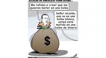 El alcalde de Sincelejo Yahir Acuña