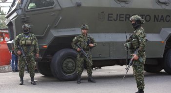 La policía extremó las medidas de seguridad ayer tras el atentado en El Escobal/Foto: Cortesía