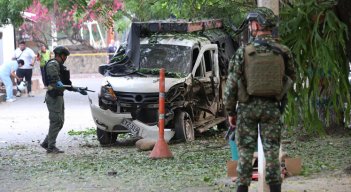Así quedó el sector de El Escobal tras la explosión de un posible paquete bomba