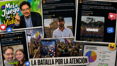 Campaña política en redes sociales.