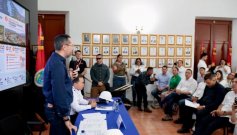 El ministro de Vivienda, Jaime Andrés Beltrán, explicando las directrices del presidente Abelardo de La Espriella para Norte de Santander/Foto: Cortesía