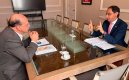 Ayer comenzó el proceso de empalme, bajo el liderazgo del vicepresidente electo, José Manuel Restrepo, y el ministro de Hacienda, Germán Ávila./ Foto: cortesía