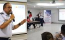 El coronel Carlos Otálora, director comercial de Satena, se reunió con empresarios y gremios del turismo, en Cúcuta. / Foto: cortesía Cámara de Comercio para La Opinión