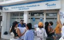 Protesta del barrio Turbay Ayala frente a Aqualia
